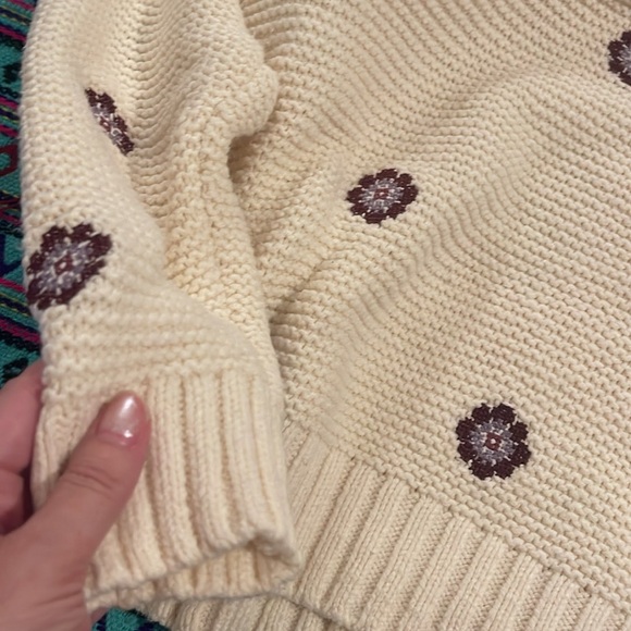 ✨ 🌻MADEWELL🌻 Medallion Sweater size M - Picture 7 of 9